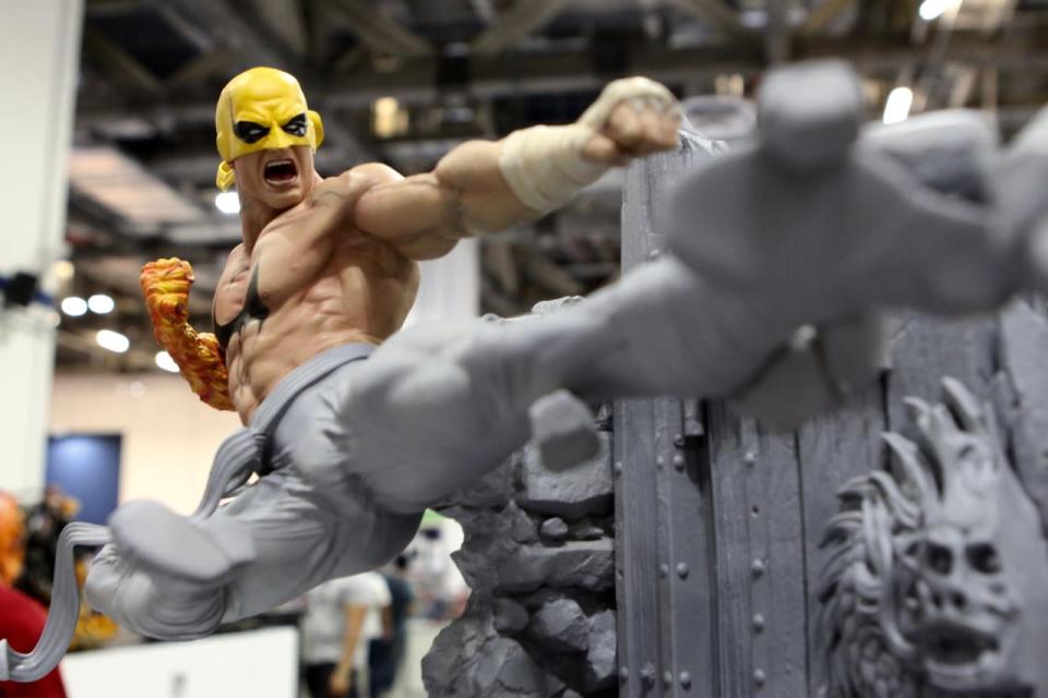 An Iron Fist action figure. (Photo: Sharlene Sankaran/ Yahoo Newsroom)