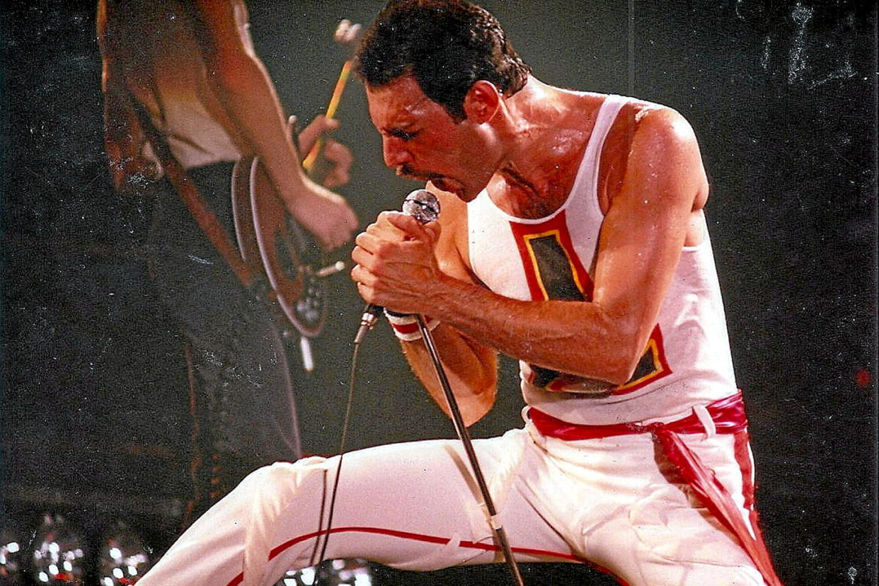 Le défunt chanteur de Queen, Freddie Mercury, en 1980  - Credit:Angela Vinci / ZUMA / Starface / Cover Images