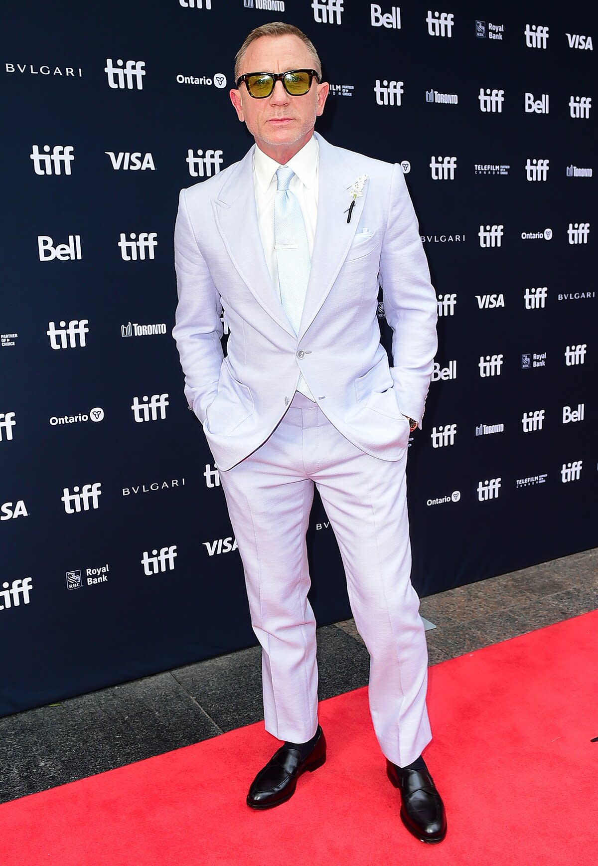 Daniel Craig attends Netflix "Glass Onion" world premiere at the Toronto International Film Festival at Princess of Wales Theatre on September 10, 2022 in Toronto, Ontario.