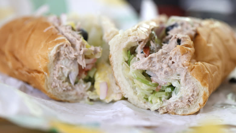 Subway tuna sandwich