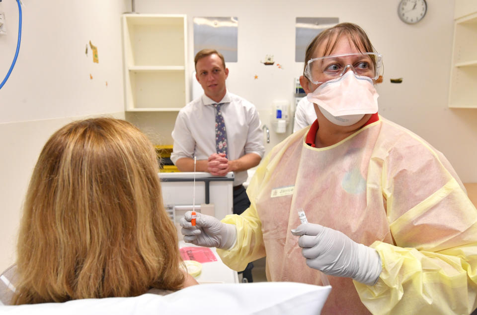 The Prince Charles Hospital is opening a fever clinic to deal with patients who arrive at the hospital with coronavirus (COVID-19) symptoms. Source: AAP