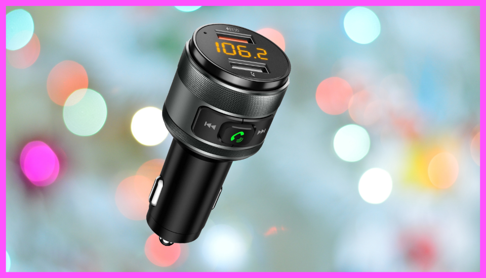 Save an impressive 54 percent on this Imden Bluetooth 5.0 FM Car Transmitter. (Photo: Amazon)