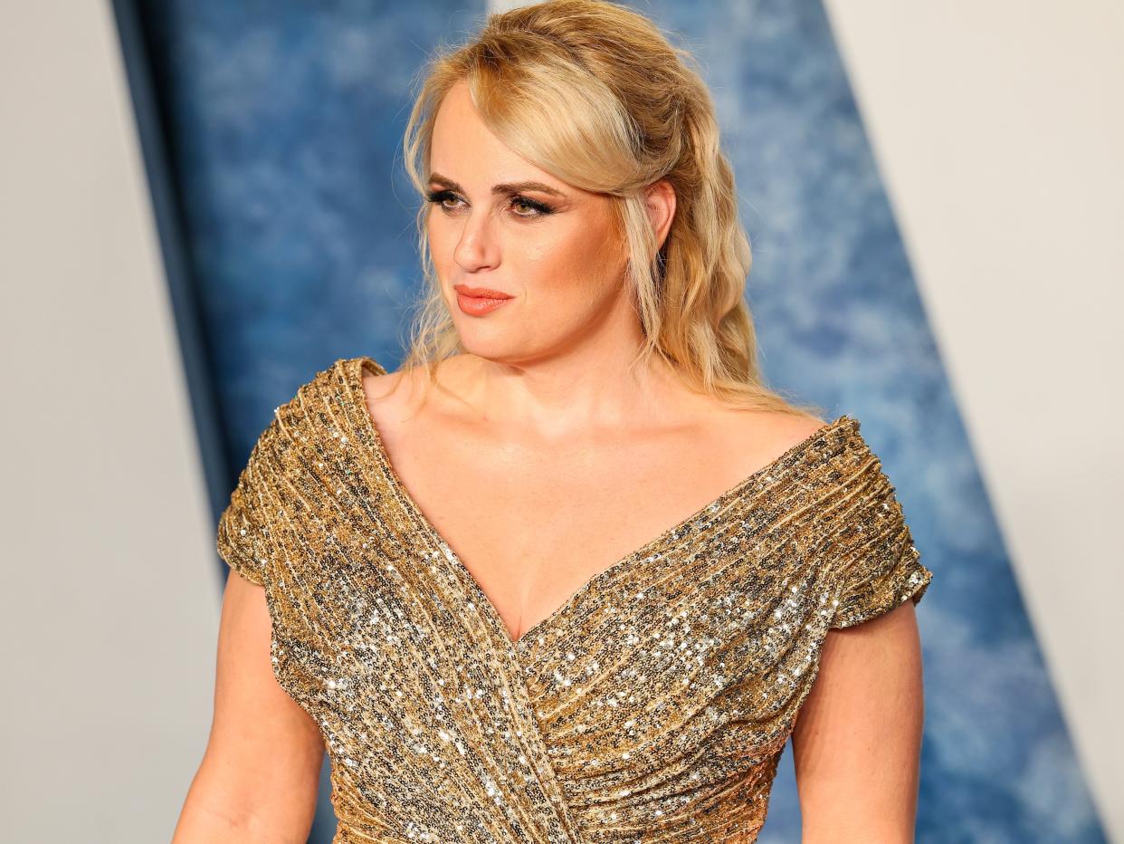Rebel Wilson attends the 2023 Vanity Fair Oscar Party Hosted By Radhika Jones at Wallis Annenberg Center for the Performing Arts on March 12, 2023 in Beverly Hills, California.