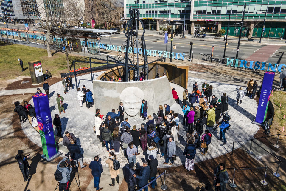 Image: The new Harriet Tubman monument, titled 