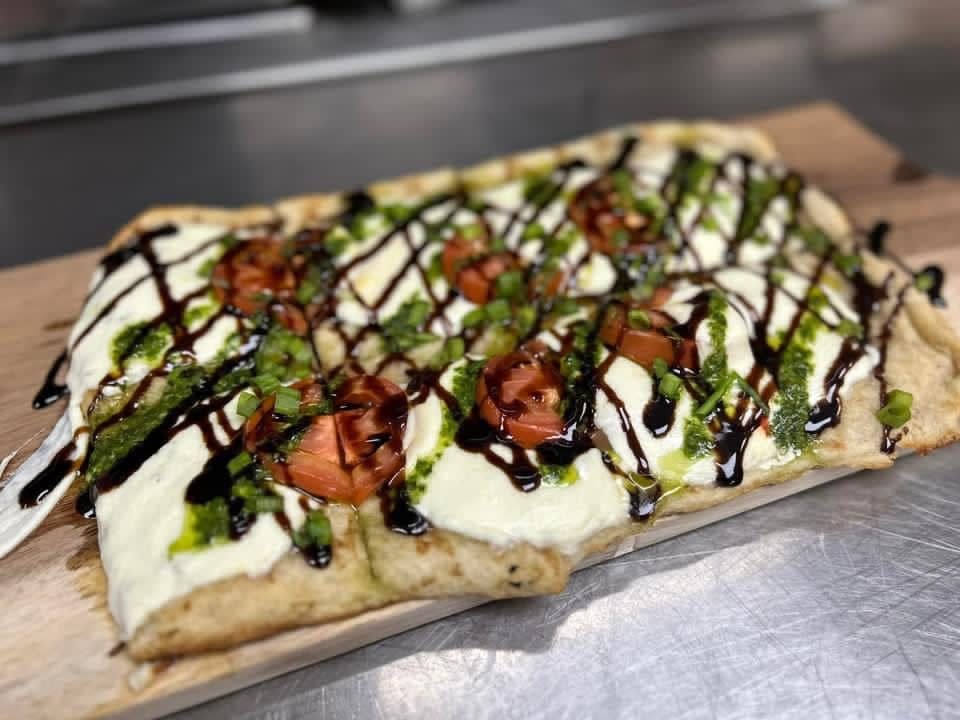 Margarita Flatbread is on the menu at Krave Restaurant and Bar.