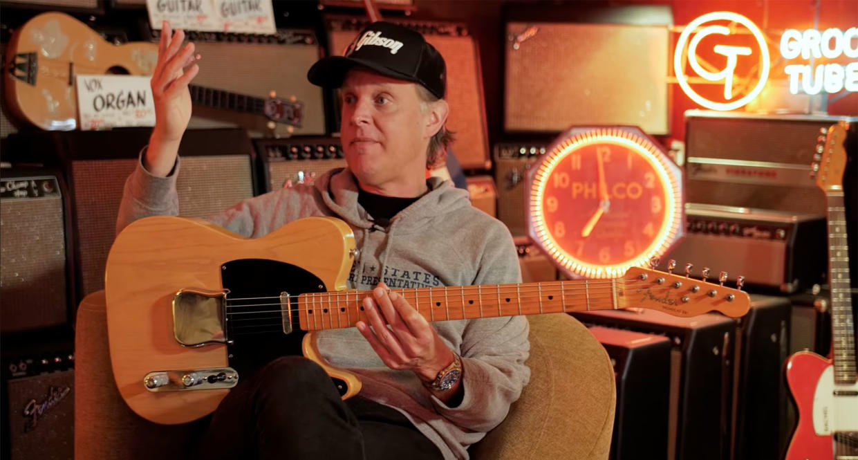  Joe Bonamassa speaks to Reverb from his home in Nerdville, CA. He is a Fender Broadcaster. 