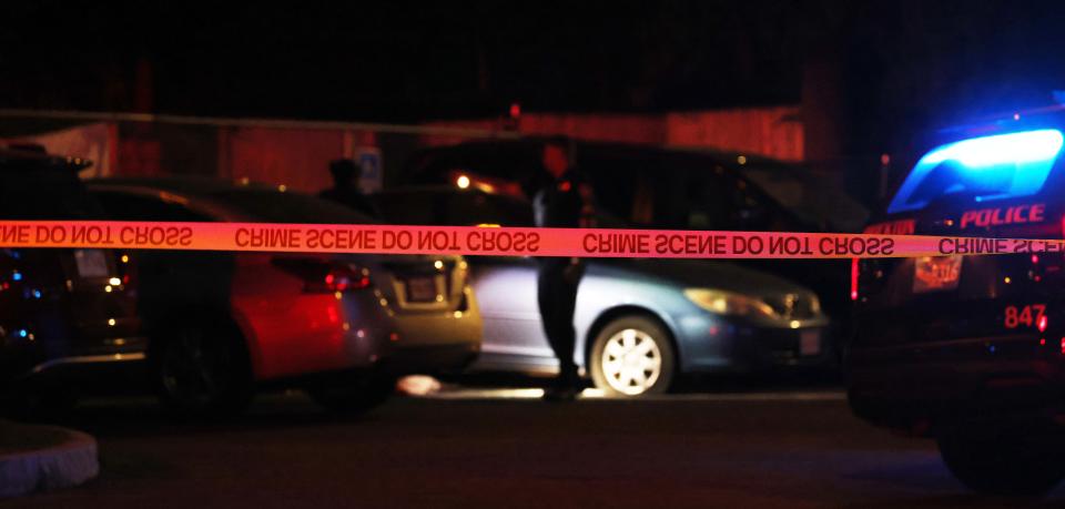 Brockton Police and Massachusetts State Police Detectives are investigating a shooting that left one man dead and another injured shortly before 8:35 p.m. near 983 North Main St., on Tuesday, June 7, 2022.