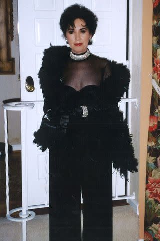 <p>Courtesy of Taylor Hahn</p> The author's mom dressed in some of her signature finery