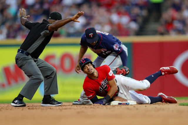 Umpire Calling Baseball Player Safe As He Slides At Home Plate High-Res  Stock Photo - Getty Images