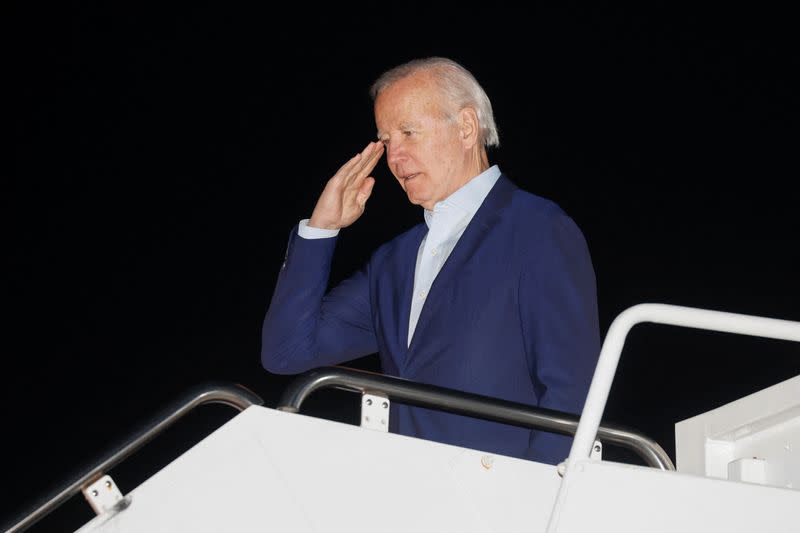 U.S. President Joe Biden travels to St. Croix, U.S. Virgin Islands, from Joint Base Andrews