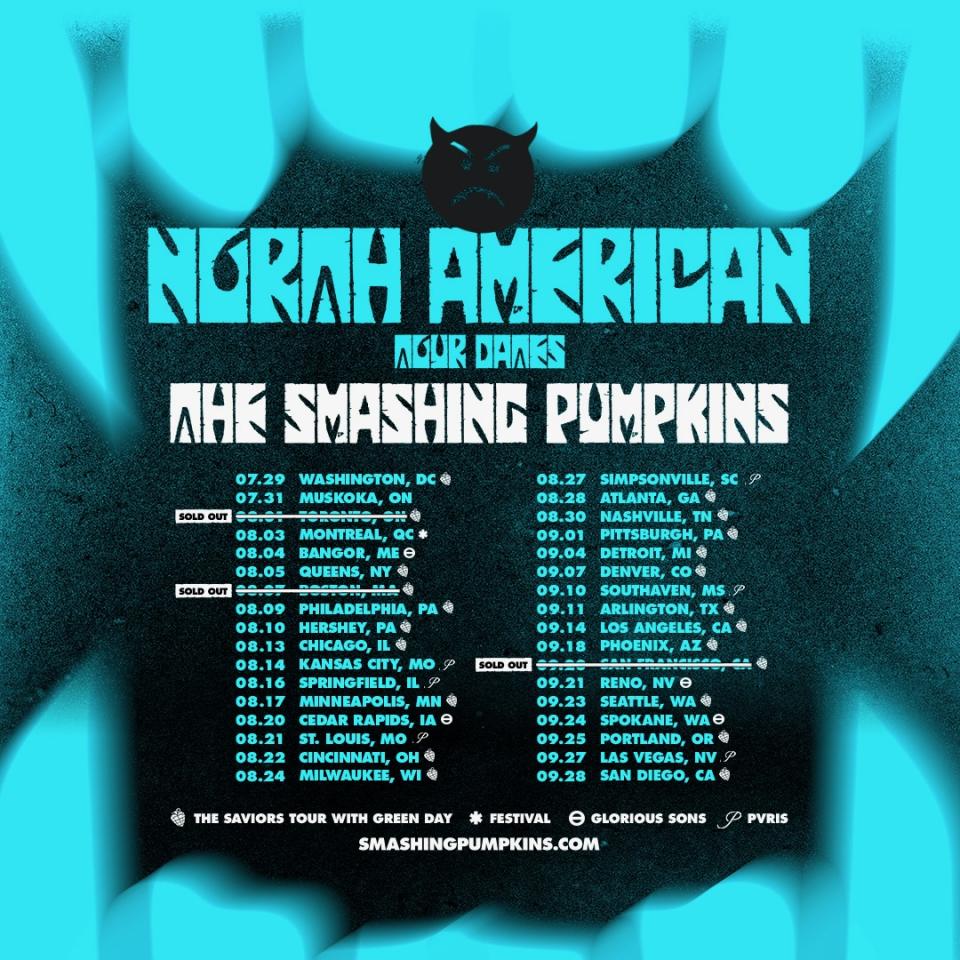 Smashing Pumpkins' 2024 tour dates