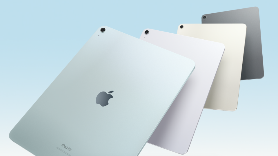 iPad Air (2024) colorways.
