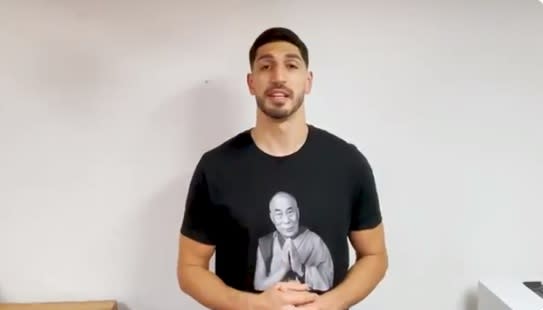 NBA波士頓塞爾蒂克中鋒坎特（Enes Kanter）   圖:翻攝自Enes Kanter推特