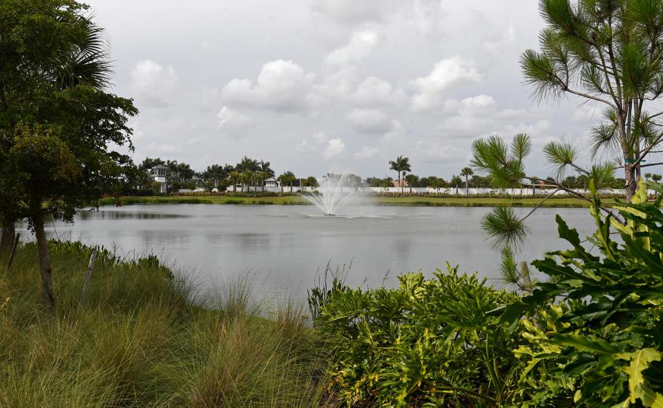 Many of the homes in Promenade Estates on Palmer Ranch are situated on one of its many lakes and ponds.