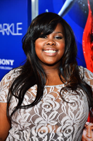 Actress Amber Riley arrives at Tri-Star Pictures' 'Sparkle' premiere at Grauman's Chinese Theatre on August 16, 2012 in Hollywood, California. (Photo by Frazer Harrison/Getty Images)