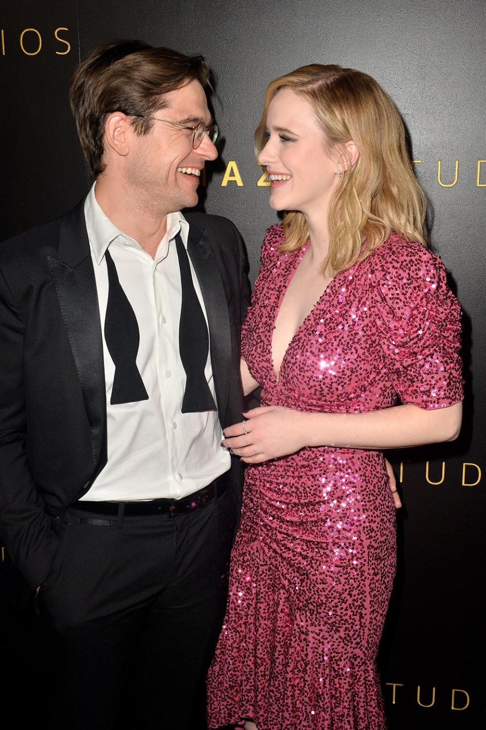 BEVERLY HILLS, CALIFORNIA - JANUARY 05: Jason Ralph and Rachel Brosnahan attend the Amazon Studios Golden Globes After Party at The Beverly Hilton Hotel on January 05, 2020 in Beverly Hills, California. (Photo by Jerod Harris/Getty Images)