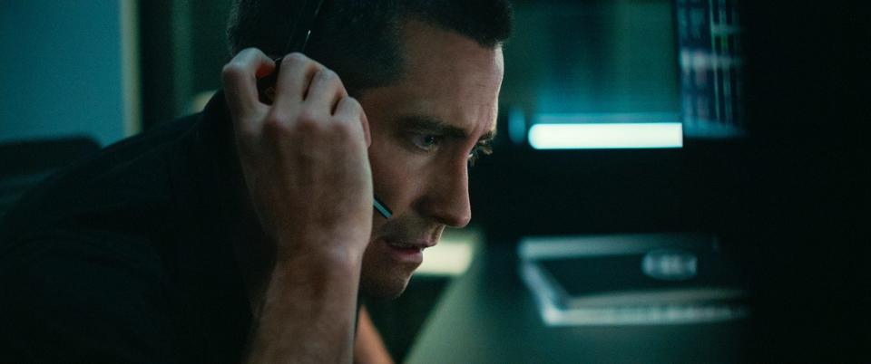 Jake Gyllenhaal stars as a 911 dispatch operator who tries to save a caller in grave danger, though the situation isn't what it seems, in Netflix's "The Guilty."