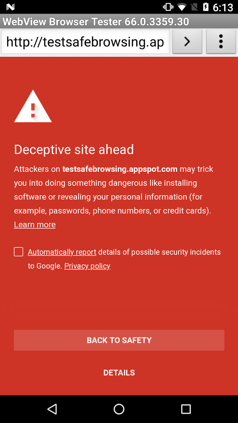 Google's Safe Browsing can now protect you from phishing attempts and harmful