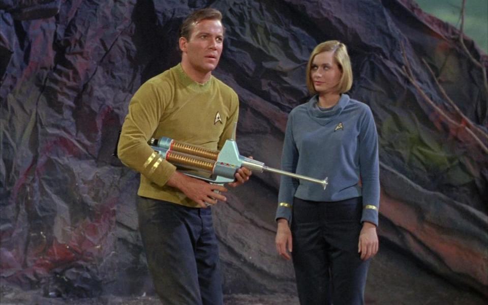 With William Shatner as Captain Kirk in Star Trek in 1966 - CBS via Getty Images