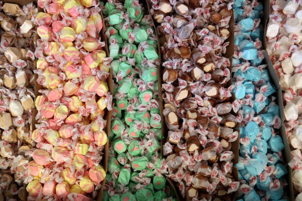 Rows of candy are shown at Strawser's Ice Cream, Pop & Candy shop June 30.