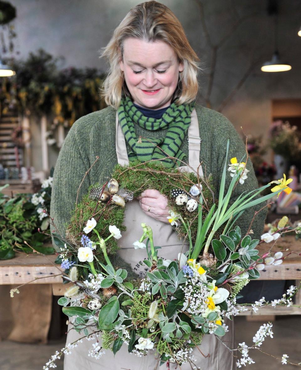 Liz Mobbs says Easter is the best time of year to decorate using plants and flowers