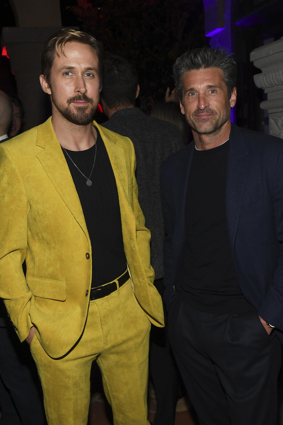 TAG Heuer CEO Frederic Arnault, left, and Patrick Dempsey attend