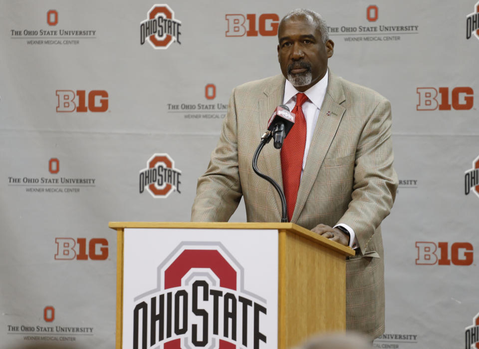 Gene Smith has been Ohio State’s athletic director since 2005. (AP Photo/Jay LaPrete)