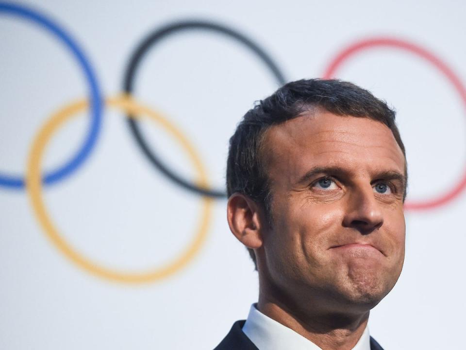 Macron has promised that fans will be safe at the Paris Olympics (AFP/Getty)