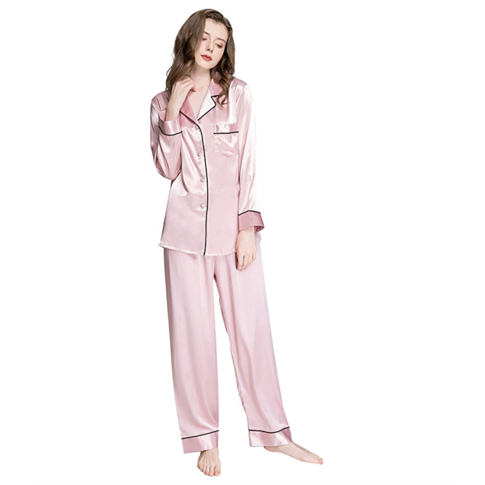 8) Silk Satin Pajamas Set