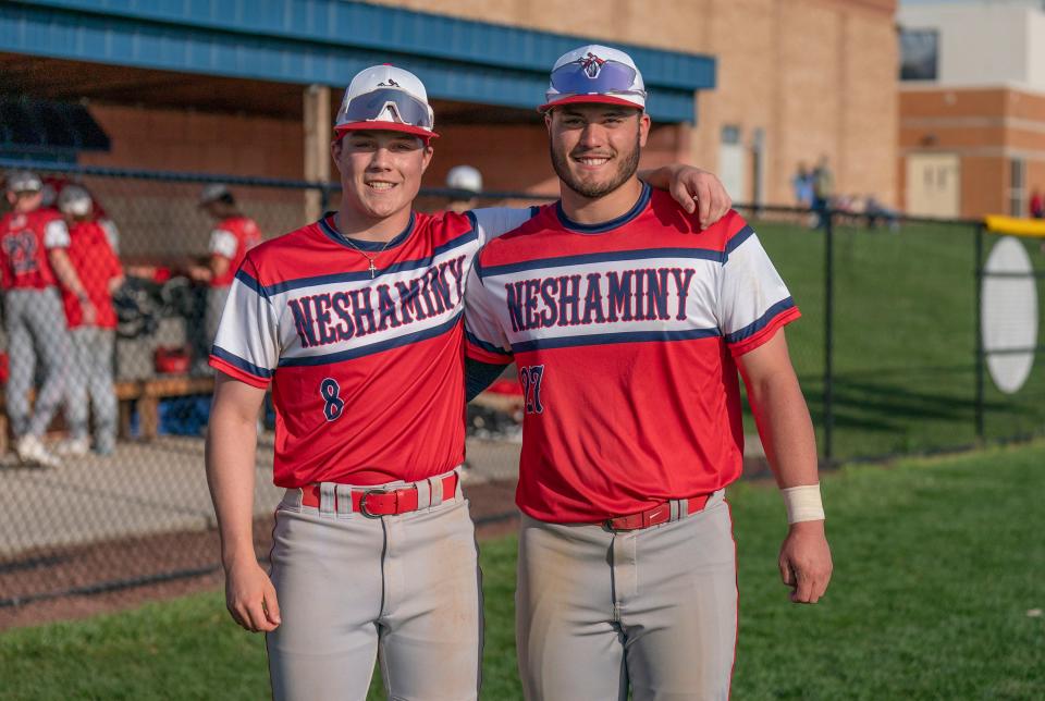 Neshaminy's Chase Bonner (8) and older brother Joel Bonner (27) have had plenty of reasons to smile this season.