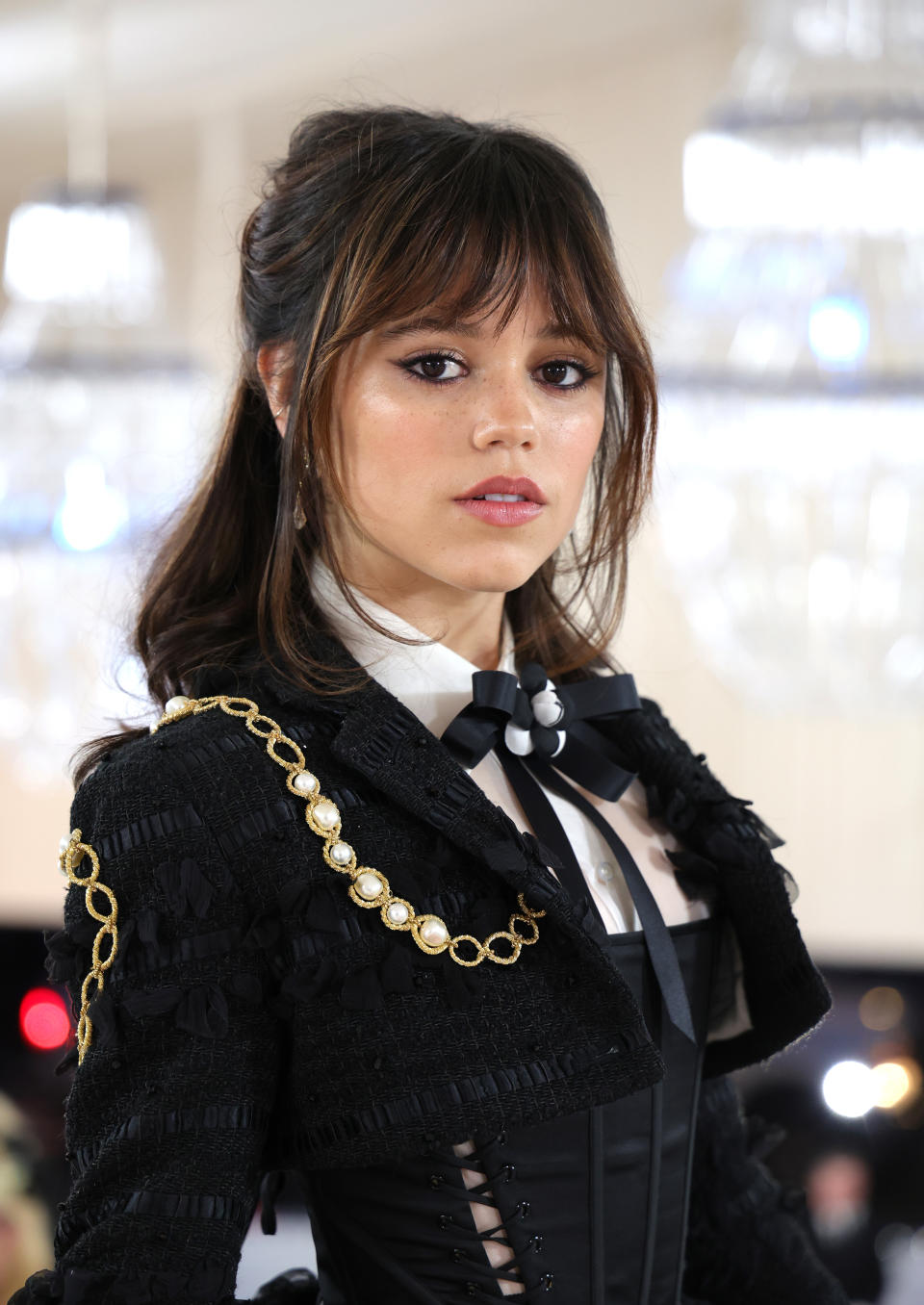 Closeup of Jenna Ortega