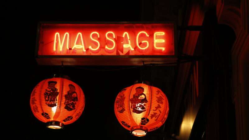 Asian massage parlor sign