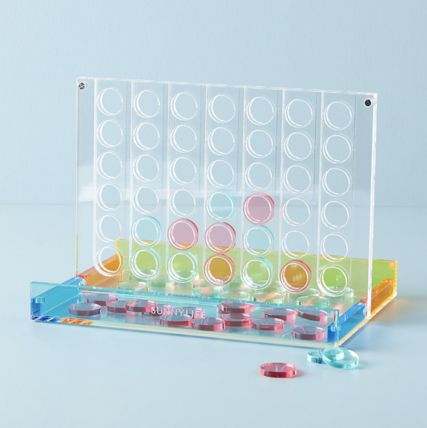 Sunnylife Lucite Four-In-A-Row Game