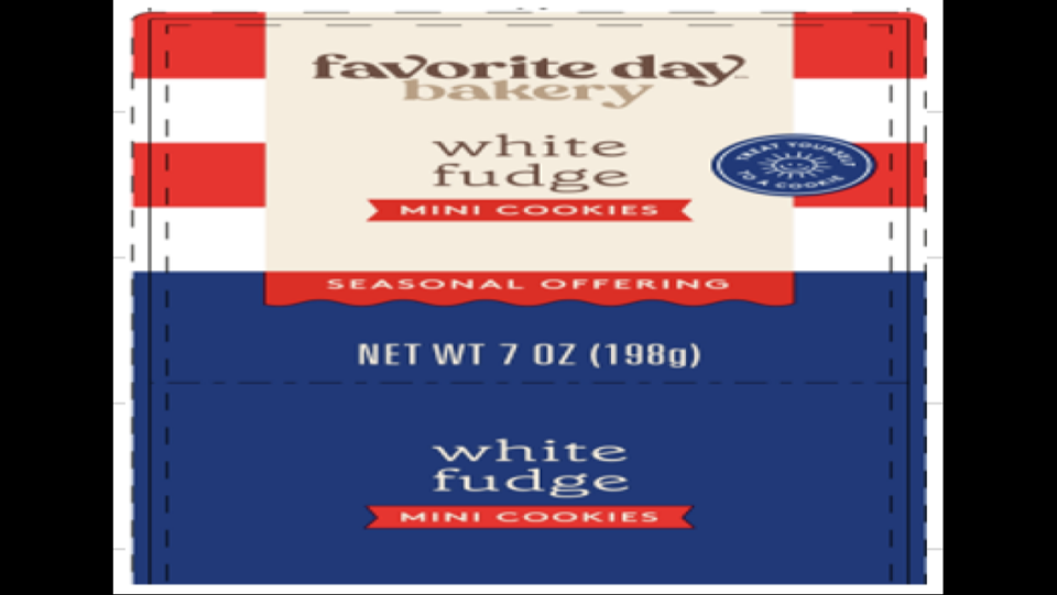 Favorite Day Bakery White Fudge Mini Cookies FDA