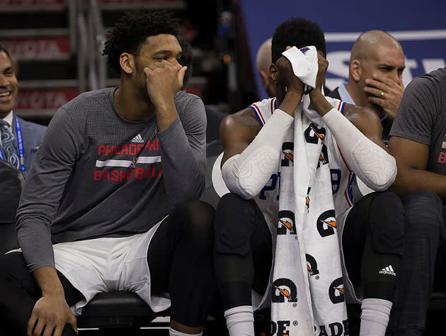 Jahlil Okafor and Nerlens Noel didn&#39;t work out. (Getty Images)