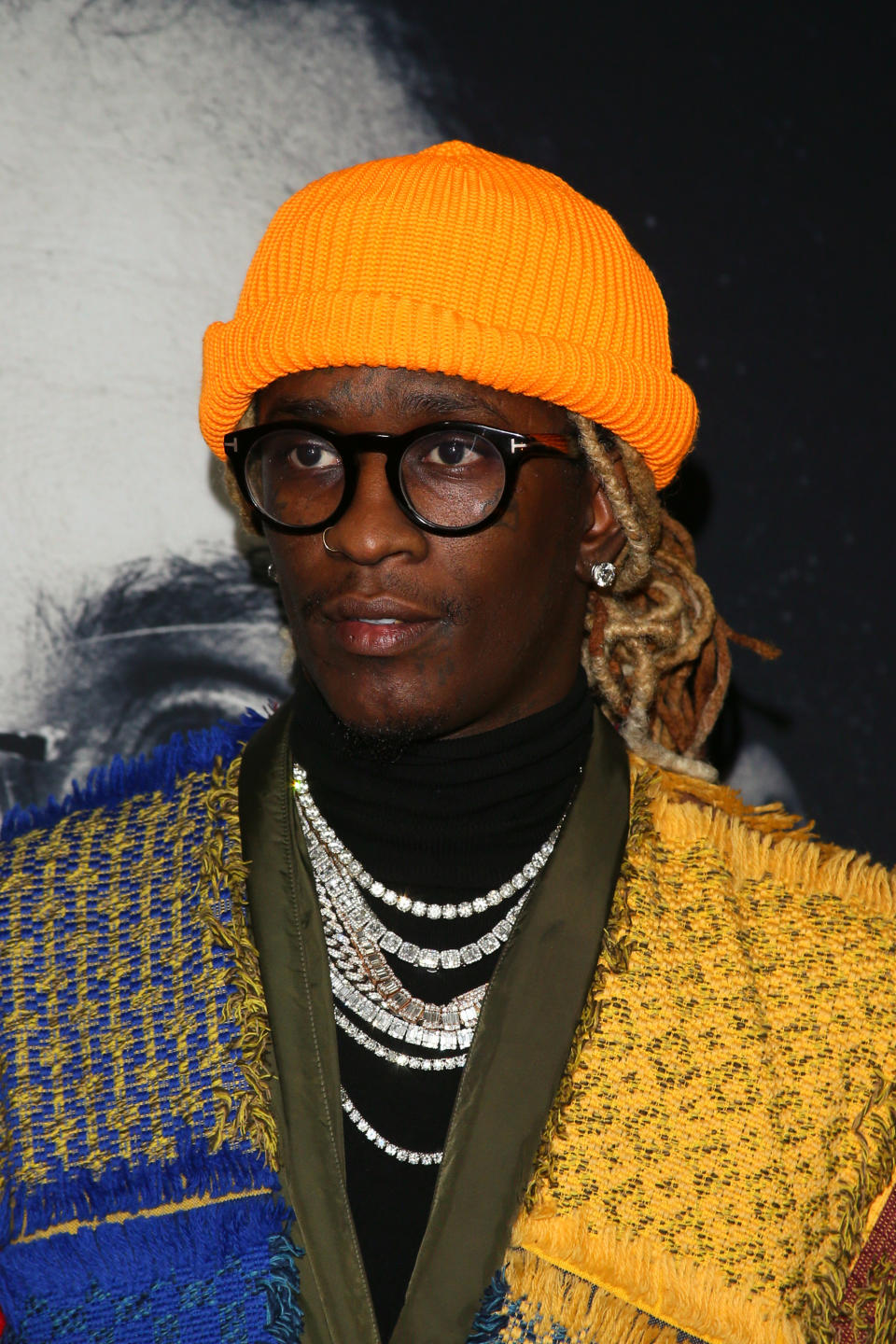 Young Thug Wearing Colorful Sweater