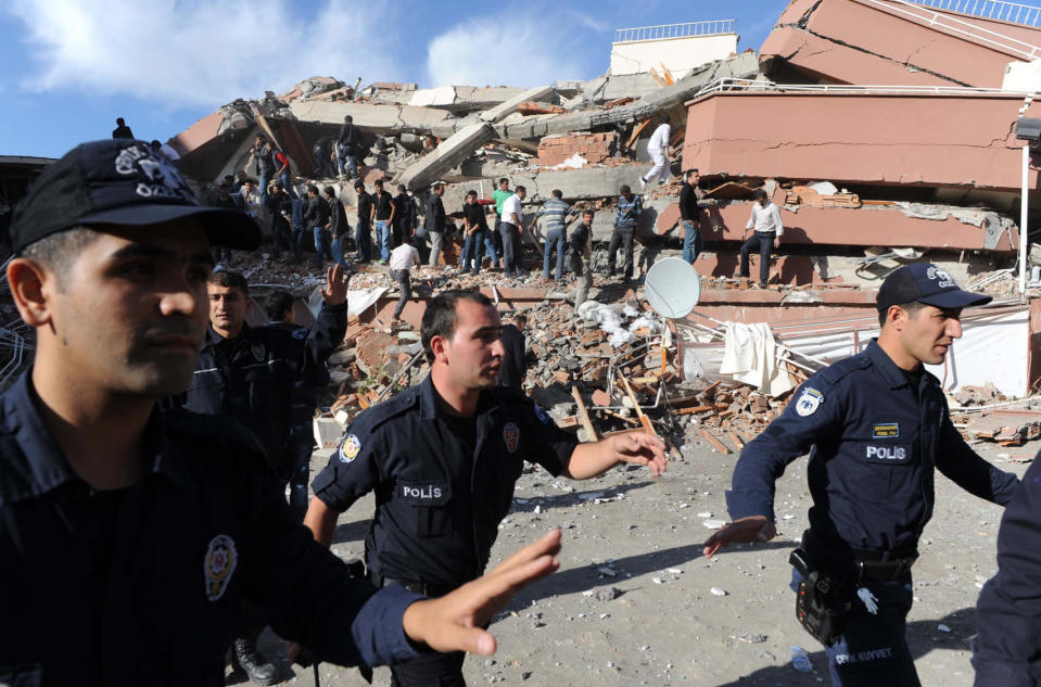 More than 200 people were killed and hundreds more feared dead on Monday after an earthquake struck parts of southeast Turkey, where rescue teams worked through the night to try to free survivors crying for help from under rubble.