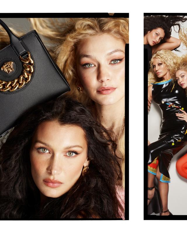 Gigi and Bella Hadid Made Versace's Latest Campaign a Latex-Clad Family  Affair