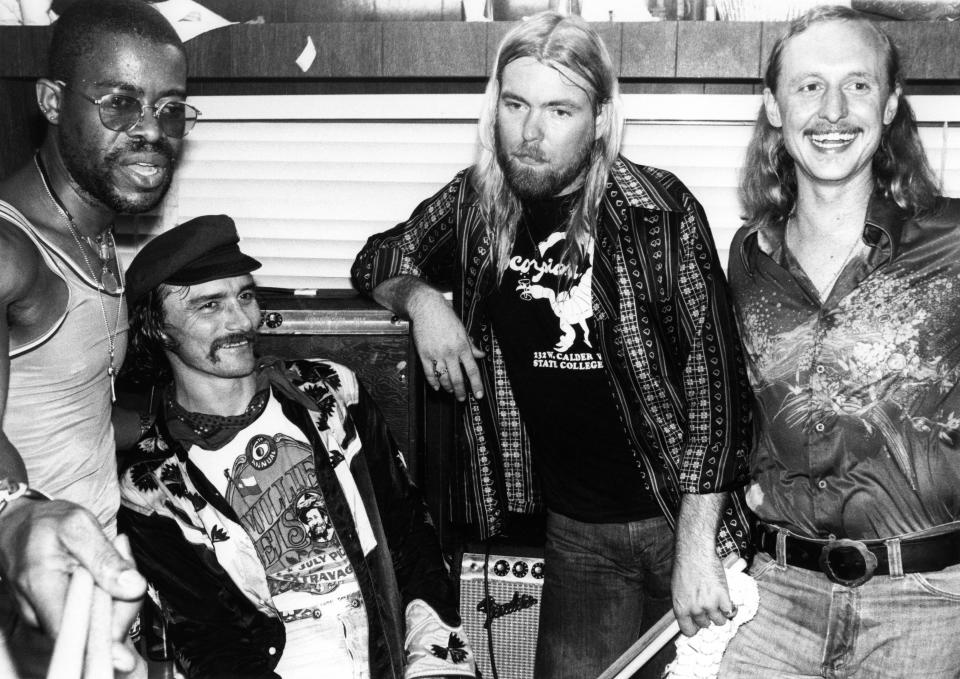 From left to right: Jai "Jaimoe" Johnny Johnson, Dickey Betts, Greg Allman, Butch Trucks. (Photo: Richard E. Aaron via Getty Images)