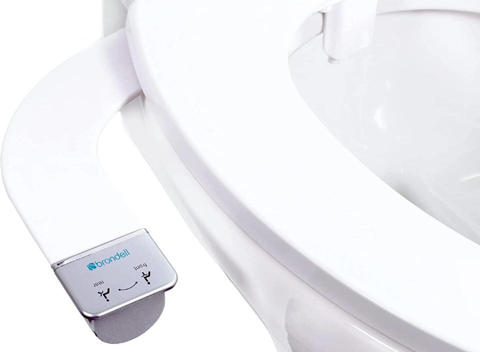This bidet is a sustainable option over using rolls and rolls of toilet paper. (Source: Amazon)