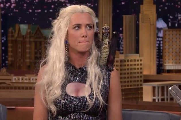 You Have To See Kristen Wiig Parody Game Of Thrones' Khaleesi On Jimmy Fallon