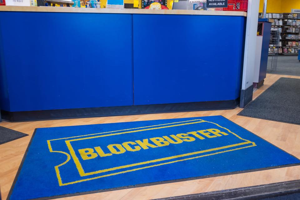blockbuster blue rug