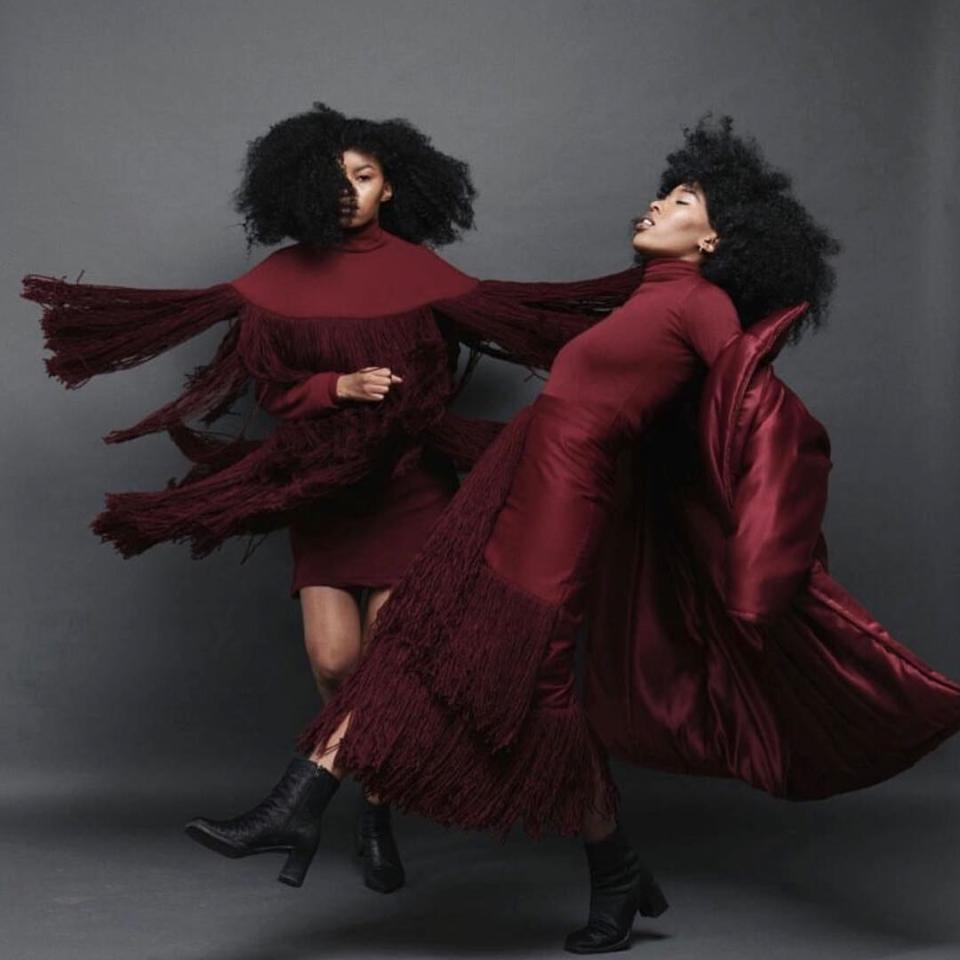 These two 25-year-old designers, Shelley Mokoena and Keneilwe Mothoa, are their own best models.