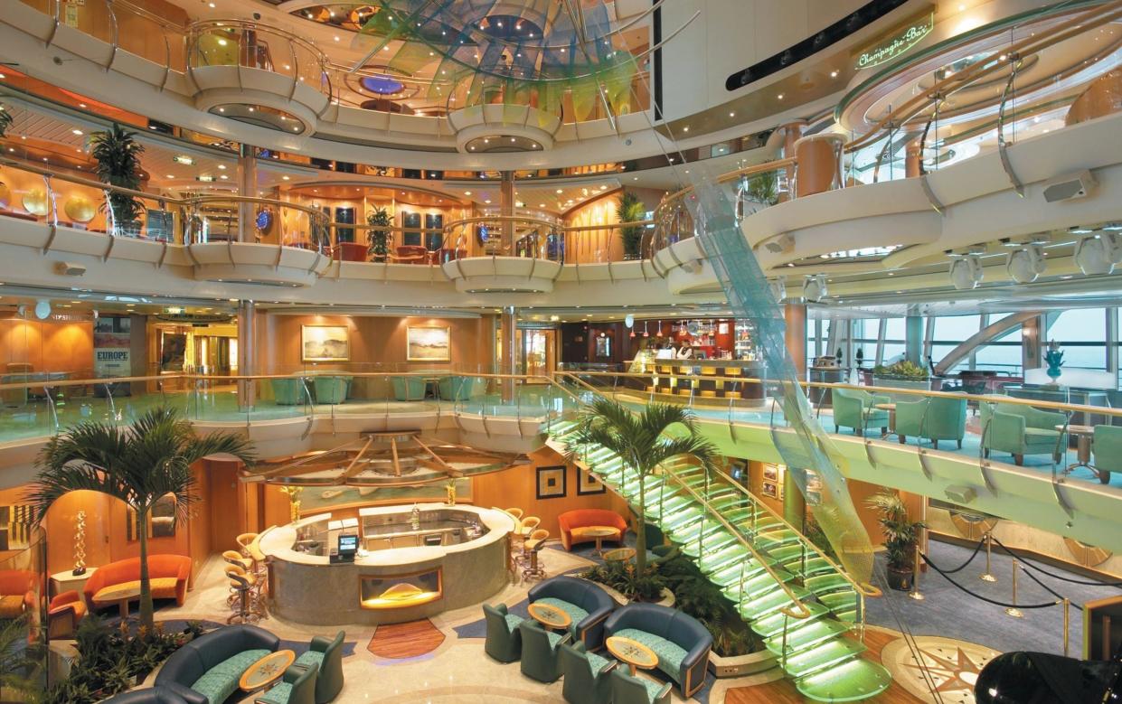 Serenade on the Seas central lobby