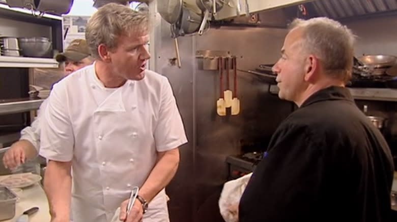 Gordon Ramsay and Joe Nagy arguing