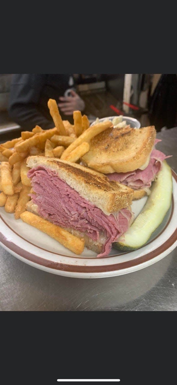 Corned beef sandwich from Bode's Corned Beef House in Plymouth