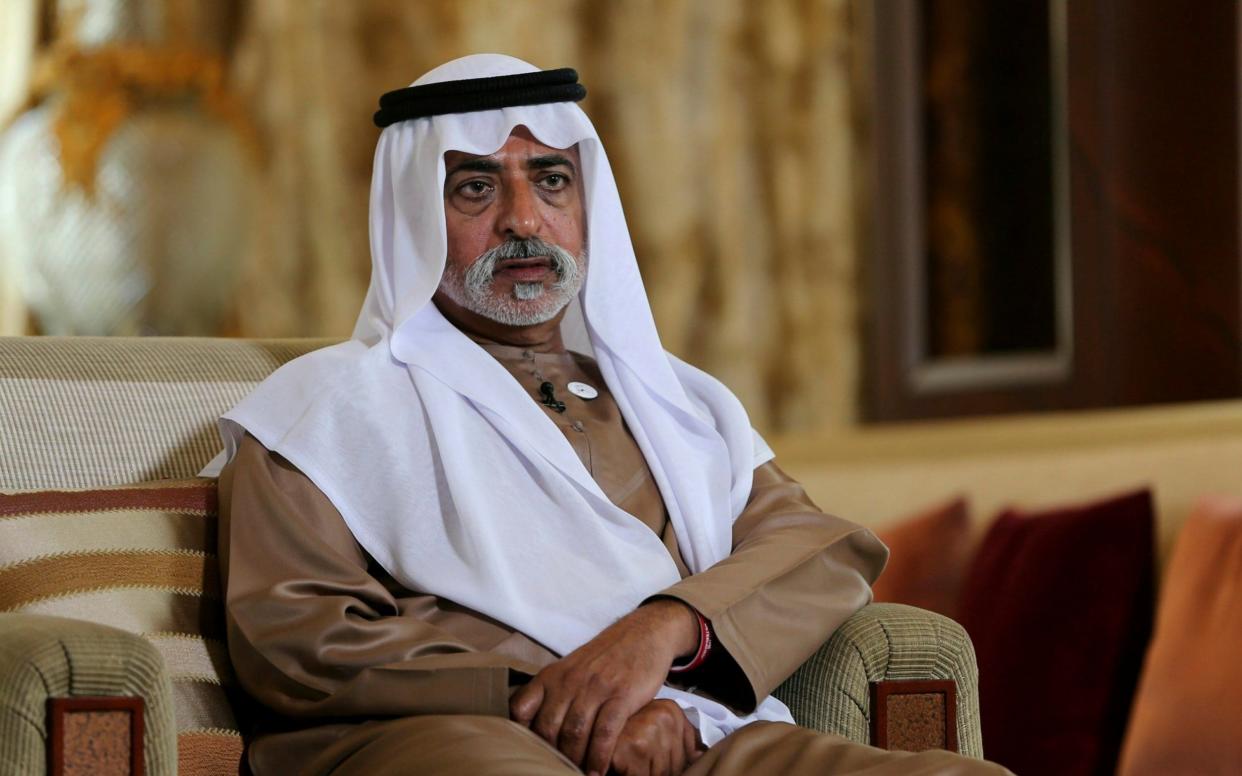 Sheikh Nahyan bin Mubarak Al Nahyan, the UAE's tolerance minister, denies the claims - AP/Kamran Jebreili