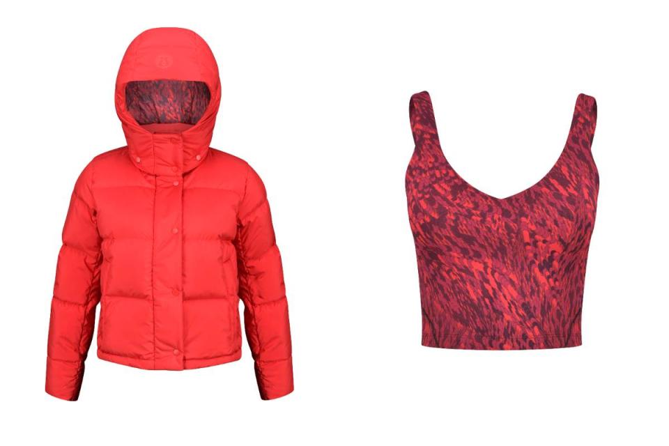 Wunder Puff Jacket New Year女裝羽絨外套，NT$8,980、Align Tank New Year女裝運動背心，NT$2680圖片來源：Lululemon提供