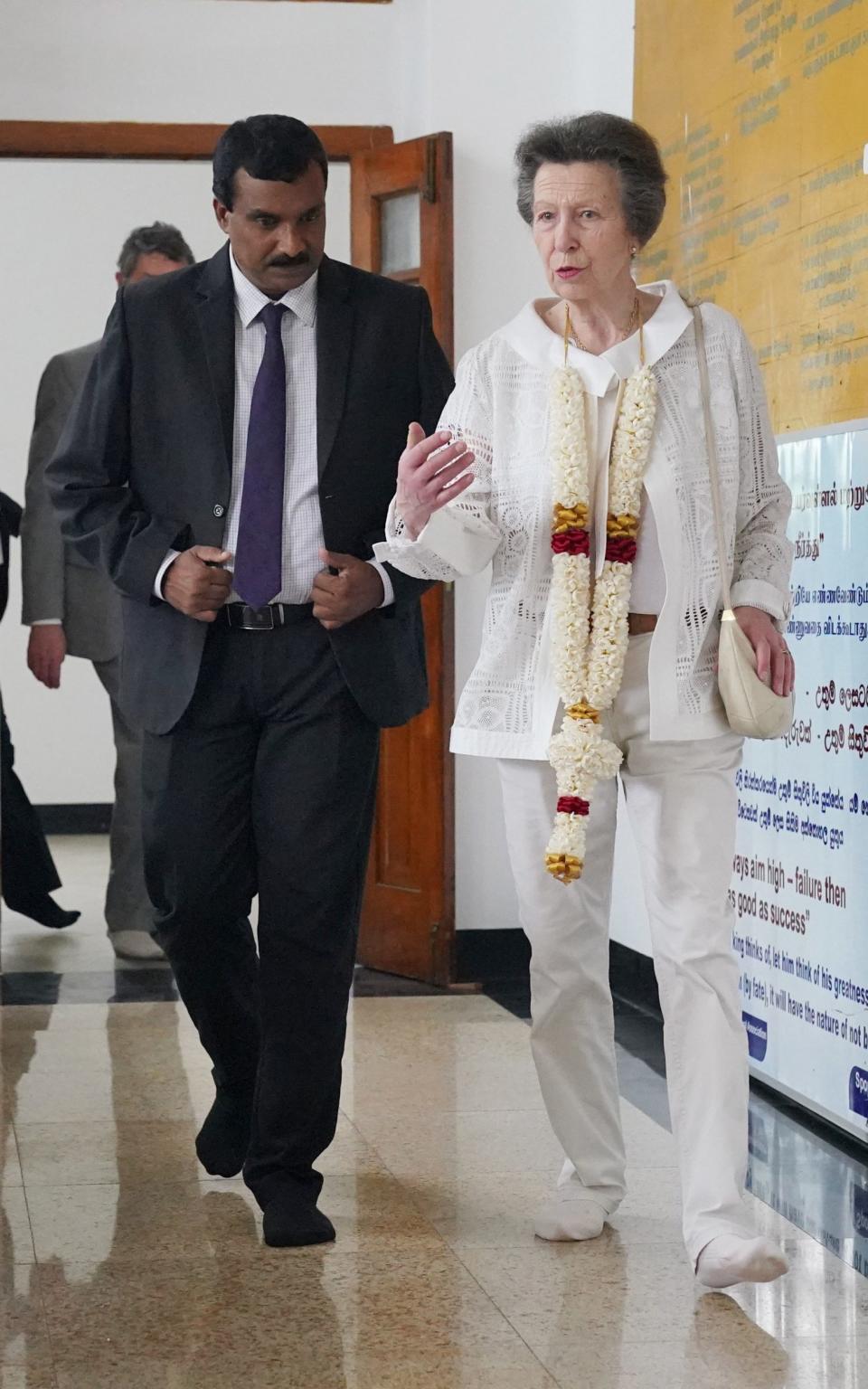 The Princess Royal visits the Jaffna Public Library in Jaffna