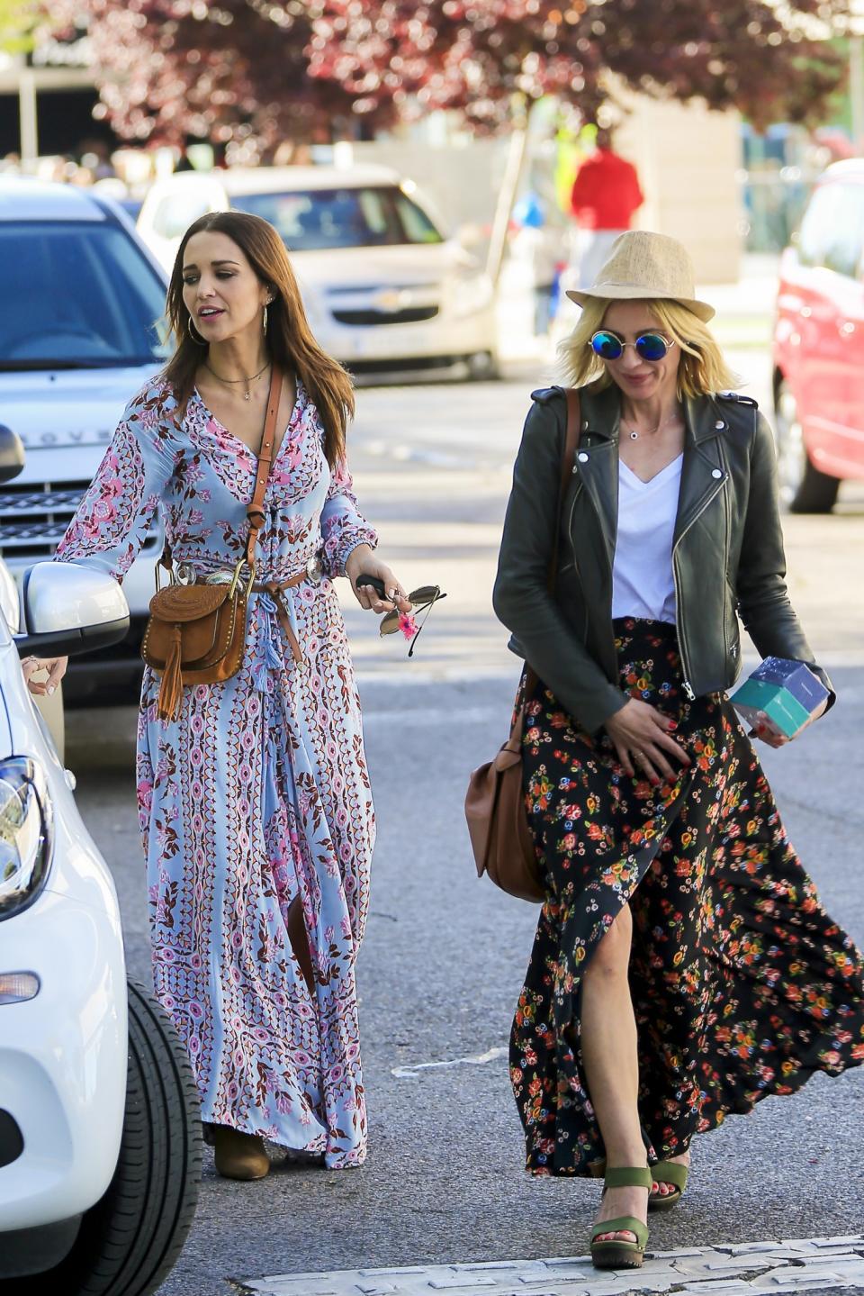 Street Style: Paula Echevarría, hippie floral en Madrid